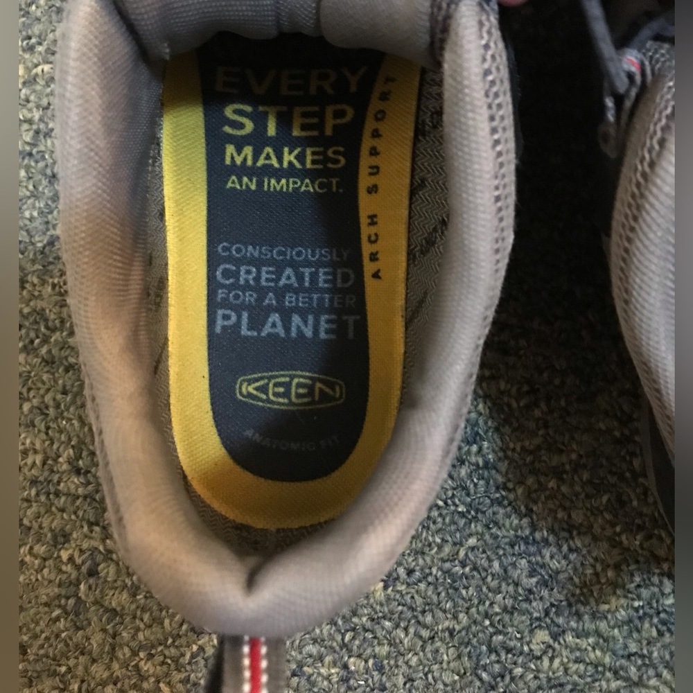 Keen Targhee Womens Size 7 Black Grey Keen Dry Waterproof Hiking Low Top Shoes - Picture 7 of 9